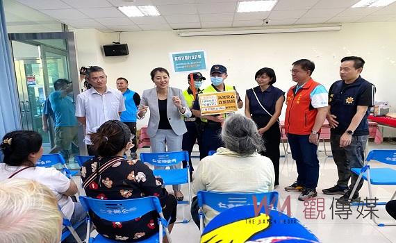 卡努風災救助金 南投縣長許淑華赴仁愛鄉關心災後重建情形