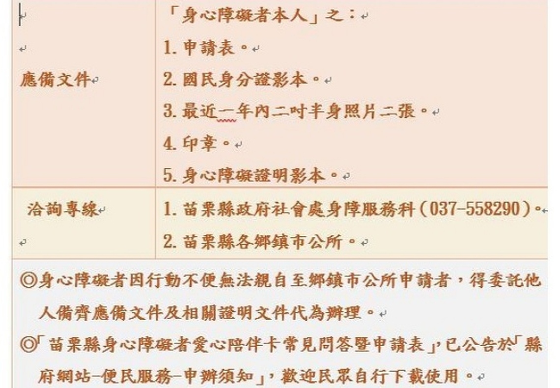 苗縣愛心卡10/1日起新增南庄2路線 另符合條件民眾可申請「愛心陪伴卡」