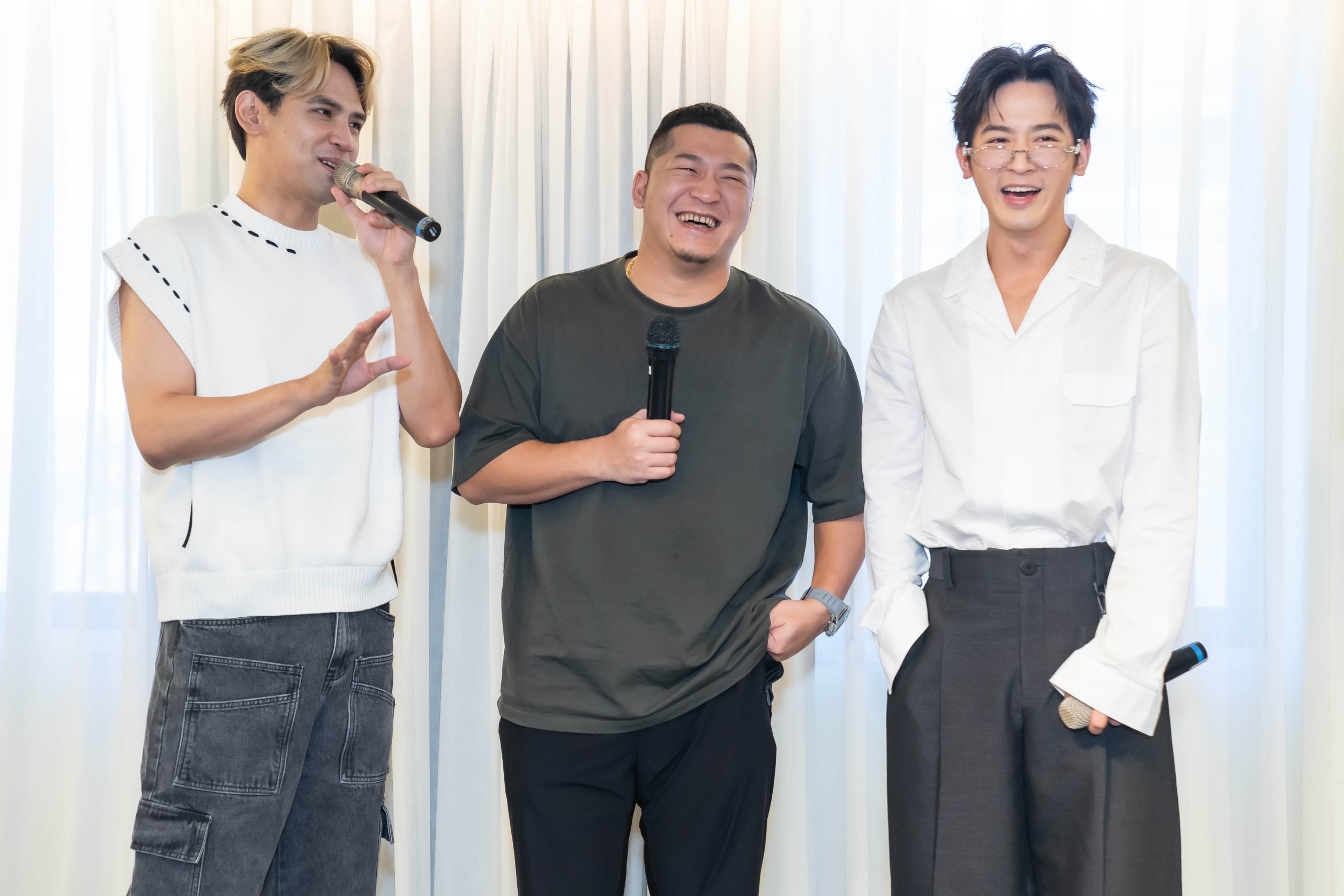 ▲吳思賢、草爺、陳零九台語新歌發表。(圖/紅心字會提供)