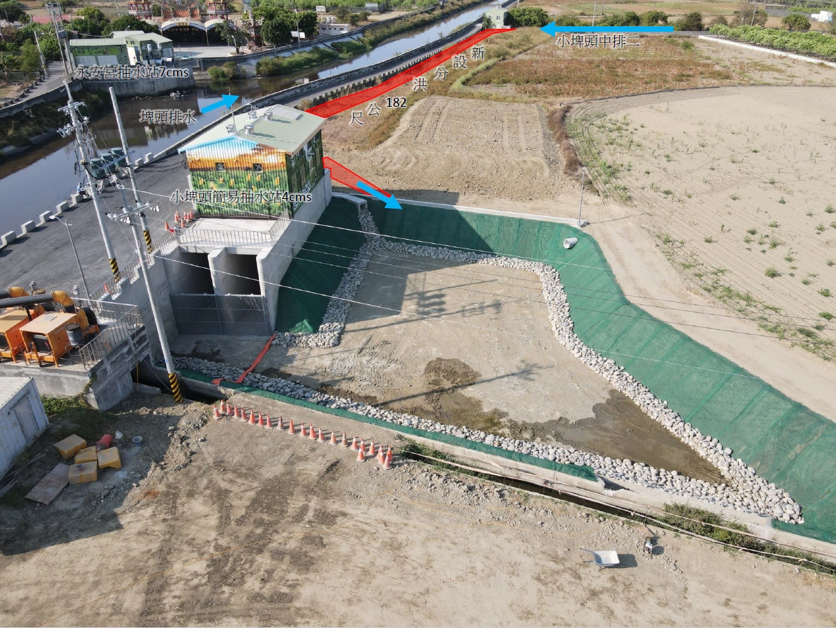力挺麻豆文旦產地防洪 小埤頭中排二蒐集水路今年將完工