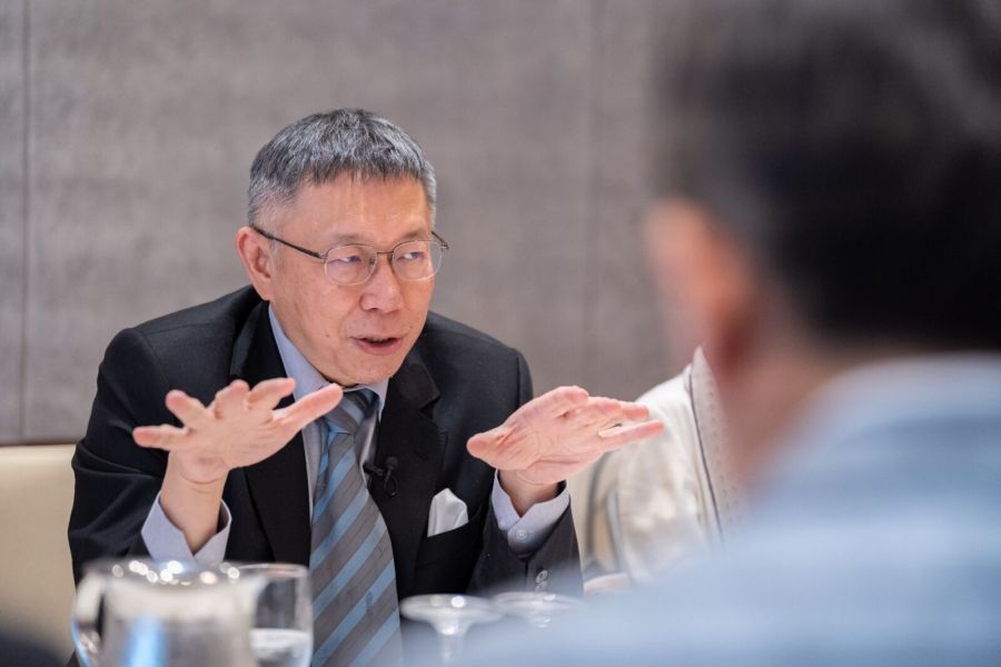 【有影】曝藍對合作想像是國親合模式 柯文哲:親民黨就不見了 268 柯文哲訪美。(民眾黨提供)
