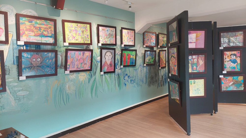 ▲中山堂4 F藝文沙龍之秋季國際藝術巡迴展。(圖/樹仁基金會提供)