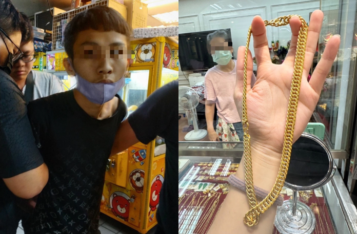 北市男趁中秋連假搶銀樓 得手28萬金項鍊變現轉身框酒店妹 59 314 | 社會 社會 記者爆料網