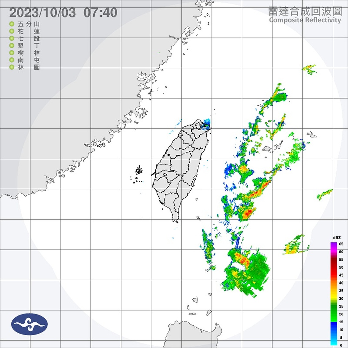週二北東短暫雨 中南部多雲到晴