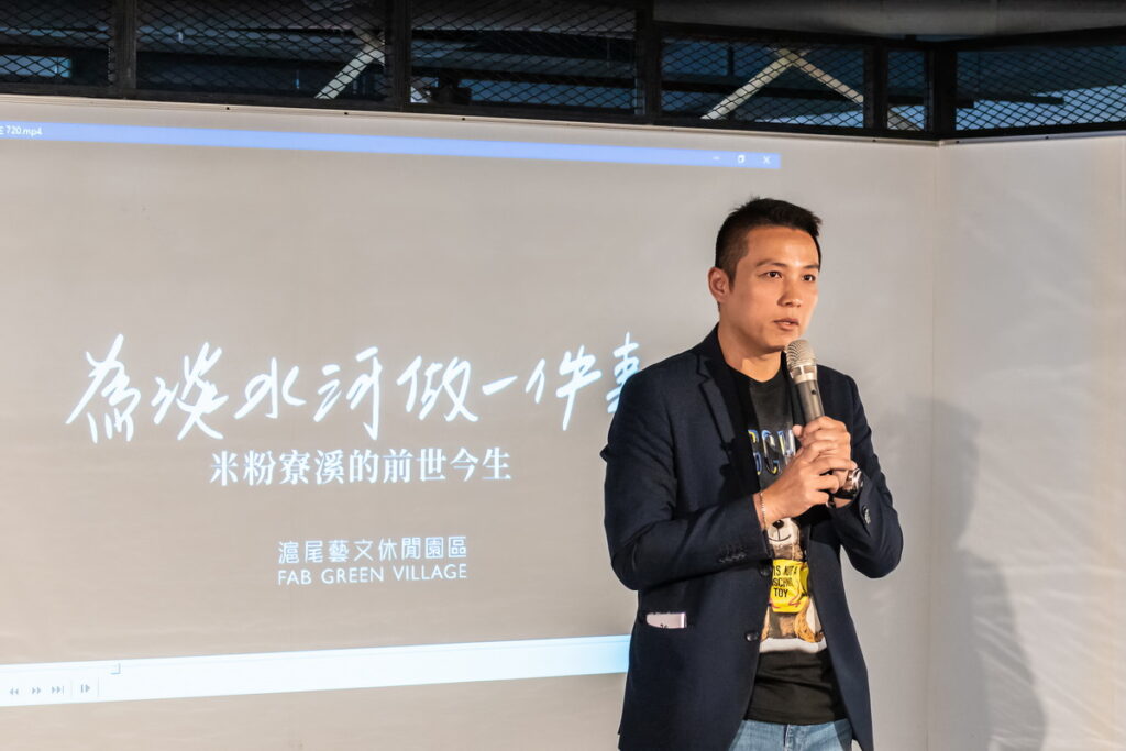 ▲、陳偉杰議員表示，米粉寮溪下游目前主要問題並非工業污染，而是需要公眾共同關注和解決的民生污水排放問題。