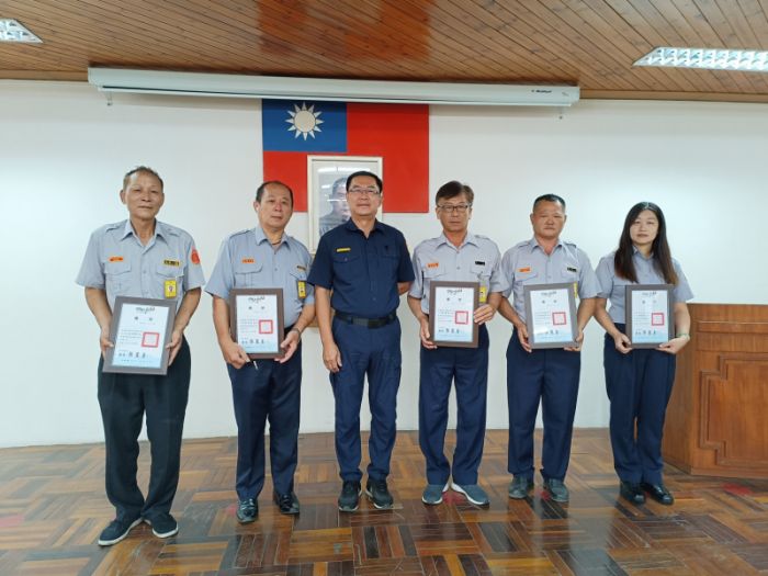 虎尾警分局表揚義警績優隊員