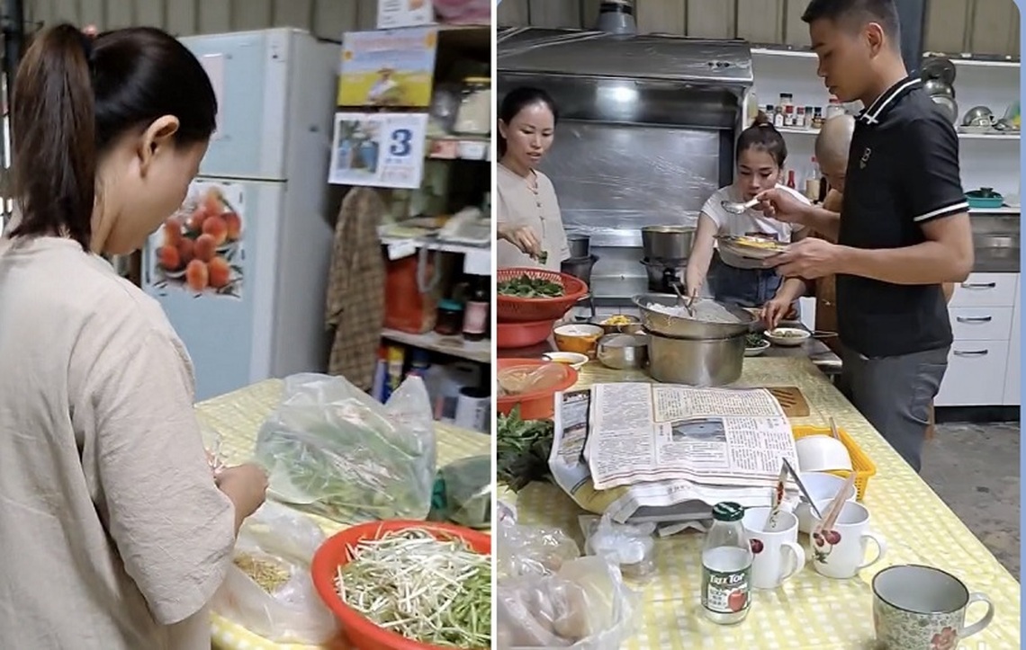 三越南弟子 義務烹飪美食信眾有福