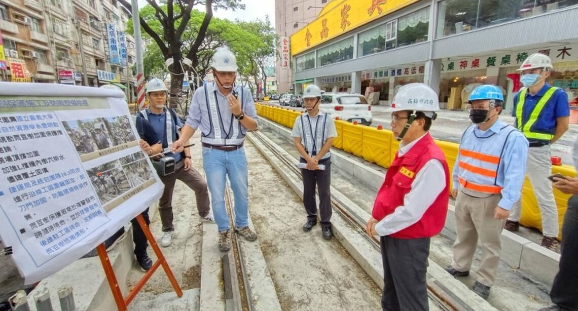 小犬颱風逼近 林副市長視察輕軌工區防颱護樹整備工作