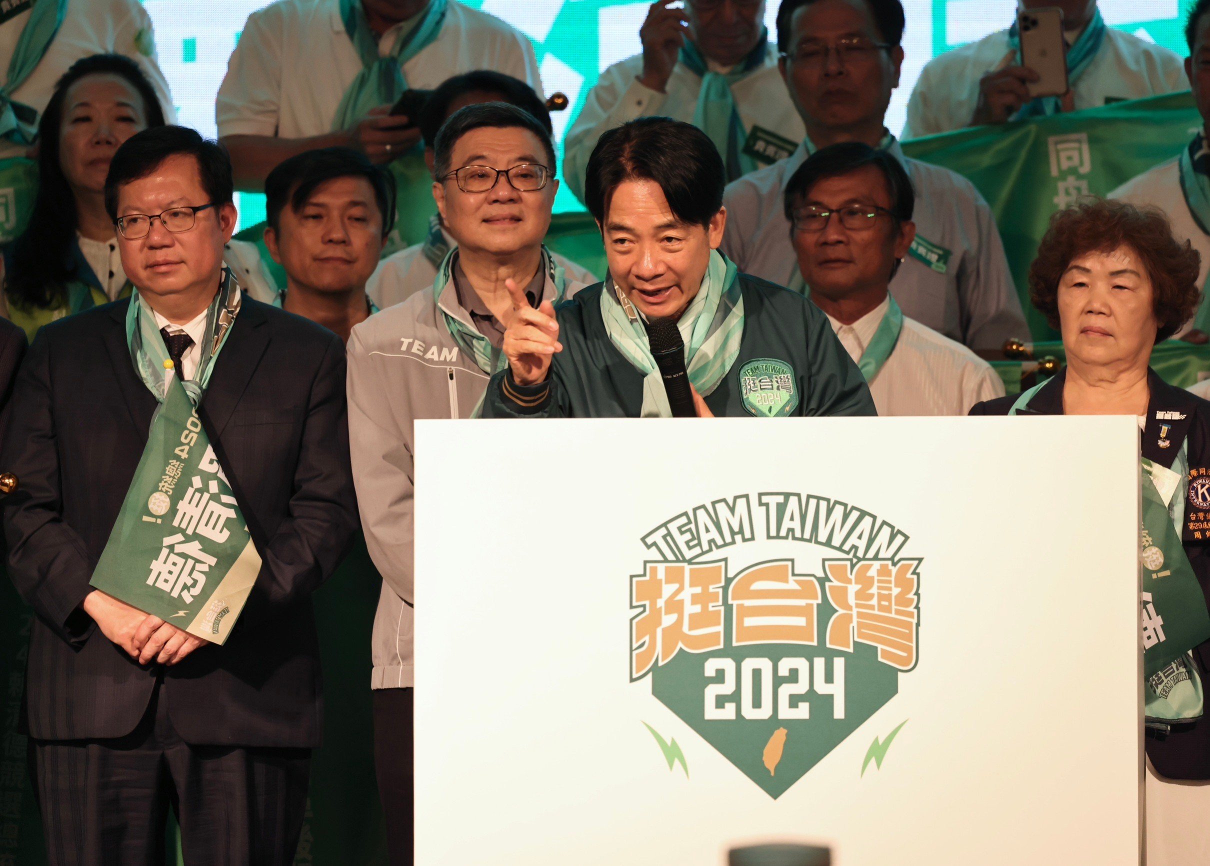 民進黨總統參選人賴清德今(5)日出席同舟共濟後援會成立大會。林啟弘攝