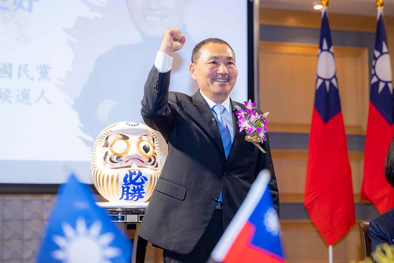 國民黨總統參選人侯友宜與學生座談,明確表態死刑是正義最後防線,現階段台灣仍有死刑,自己反對廢除死刑。圖/引自侯友宜臉書