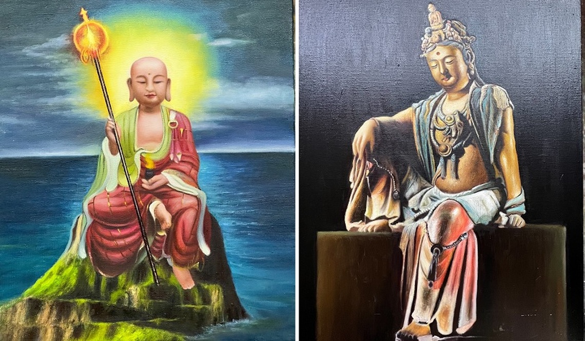 富樂吉祥藝術聯展 佛光山法寶堂展出