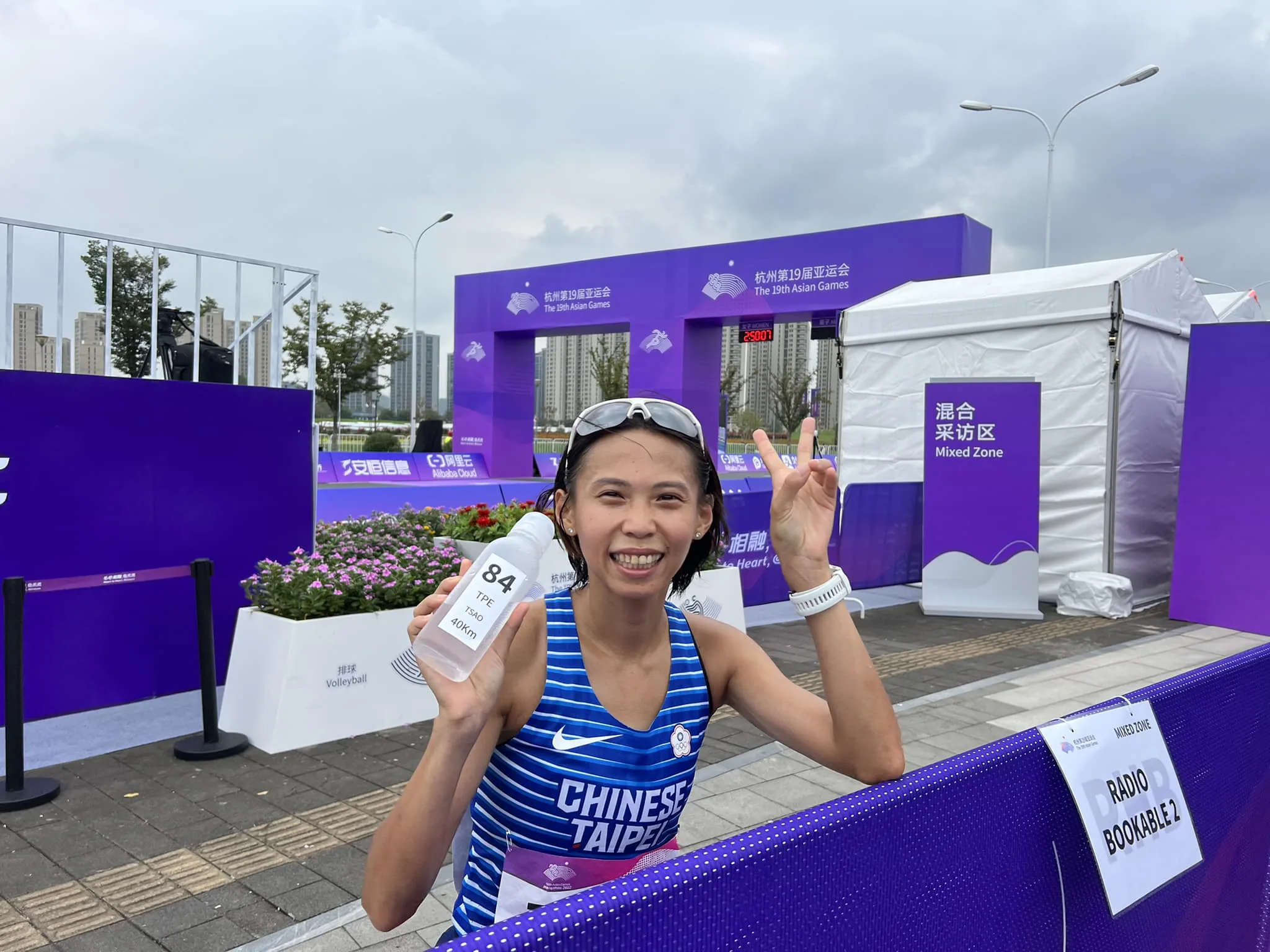 《亞運》曹純玉堅持完賽 台灣亞運田徑女子馬拉松第一人