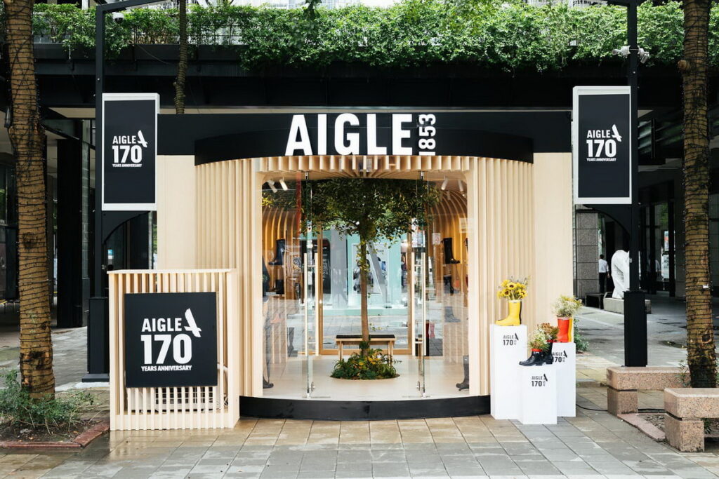 AIGLE 170週年快閃店。