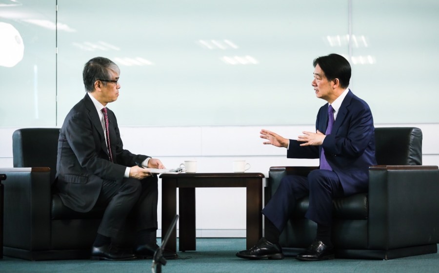 日媒採訪 賴清德:穩健維護區域和平、積極擴大對日合作 246 日媒採訪 賴清德:穩健維護區域和平、積極擴大對日合作 245
