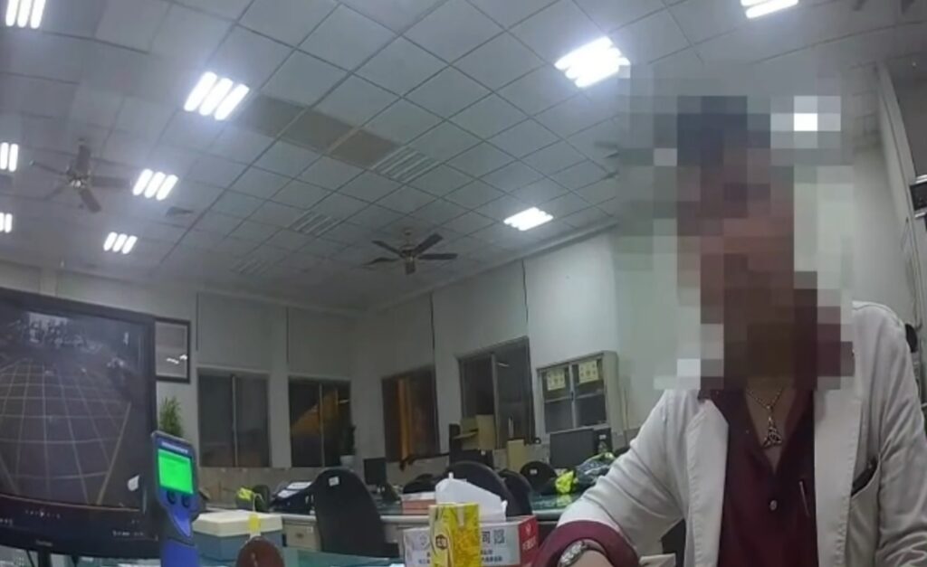 ▲圖說:姚姓騎士看到逆向騎車影像後才認栽接受酒測 (圖/台中市政府提供)