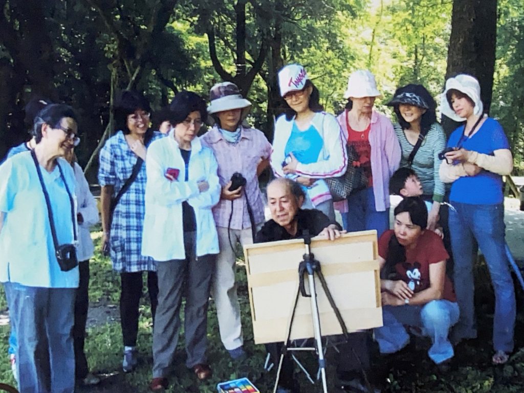 林興致力於粉彩畫寫生的創作與推廣,創立宜蘭縣粉彩美術學會,在頭城、羅東及宜蘭市開班授課,桃李滿天下。(圖/竹美館提供)