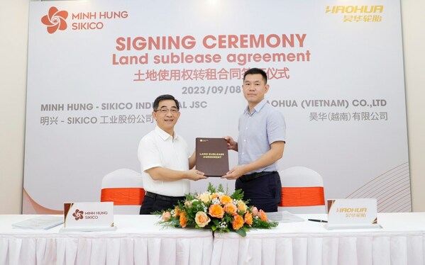 2023年9月8日明興Sikico 工業園區開發商與昊華（越南）有限公司土地使用權轉租合同簽訂儀式