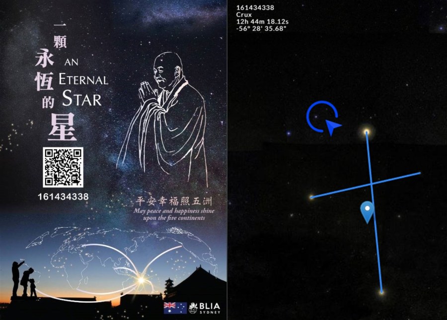 永遠懷念佛光山創辦祖師 南半球天空1顆星註冊命名星雲大師 298 永遠懷念佛光山創辦祖師 南半球天空1顆星註冊命名星雲大師 297