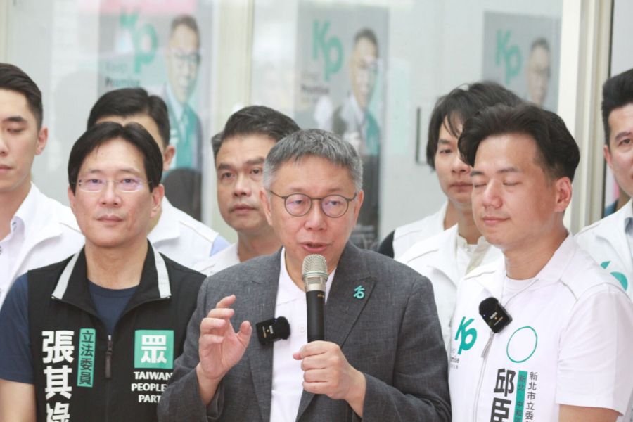 侯友宜喊藍白二對二先見面 柯辦:民調前提先確立再磋商 286 民眾黨總統參選人柯文哲。(方炳超攝)