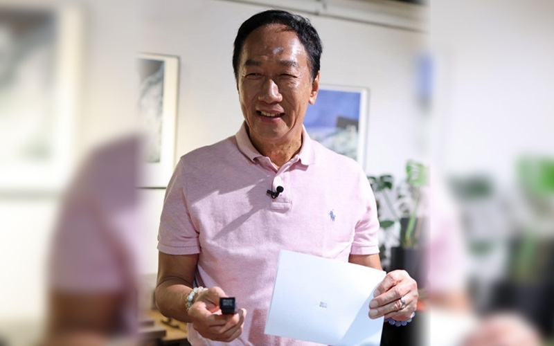 對於在野整合進度,鴻海創辦人郭台銘表示,團結才是勝選唯一方程式,馬上就會出現撥雲見日的新希望。圖/引自郭台銘臉書