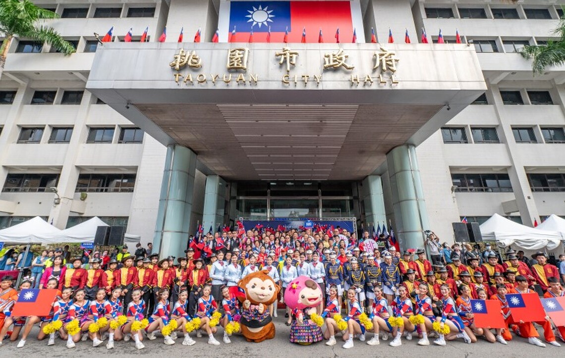 桃園市慶祝112年國慶升旗典禮   張善政：不忘建國歷史、捍衛國旗意義