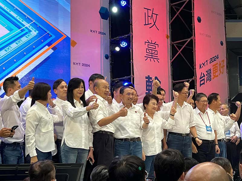 前高雄市長韓國瑜與國民黨主席朱立倫會面,雙方商談2024輔選工作。圖/引自韓國瑜臉書