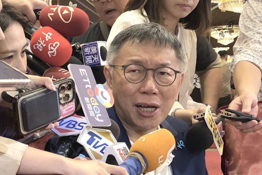 侯營希望不預設前提 柯文哲:不民調不辯論要看什麼? 241 民眾黨總統參選人柯文哲。(方炳超攝)