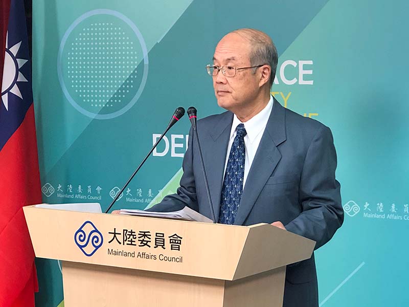 陸委會發言人詹志宏。圖／張英傑攝