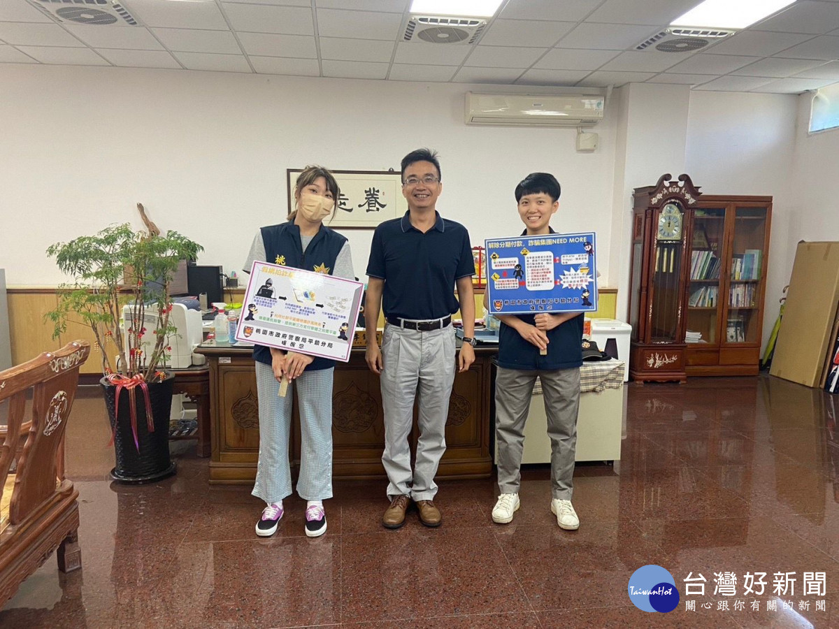平鎮警分局走進校園,提升學生識詐、反詐能力。