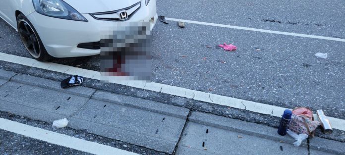 (行人地獄片)花蓮行人地獄! 女子過馬路被休旅車撞傷流血送醫 58 | 社會 社會 記者爆料網