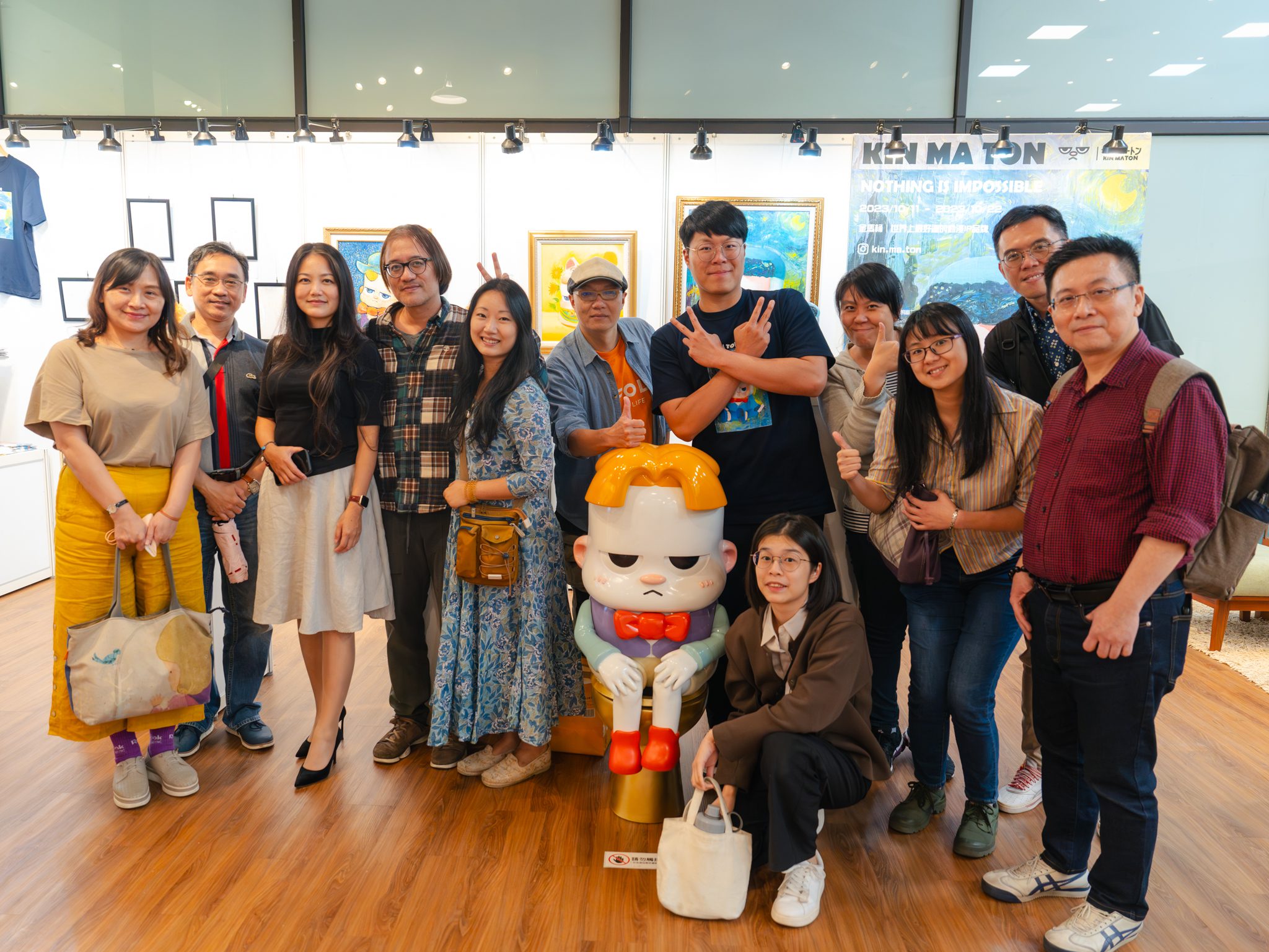 ▲台灣原創IP「金馬桶」,首次快閃店活動,11日當天匯集了許多動畫、影視、音樂、藝術界的好朋友前來同樂。