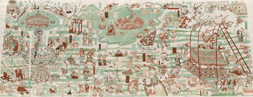 勞度叉鬥聖變（圖片由敦煌研究院提供）