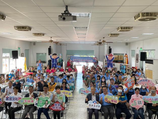 臺南市白河區竹門國小熱鬧展開客底文化試辦計畫。(圖/台南市政府提供)