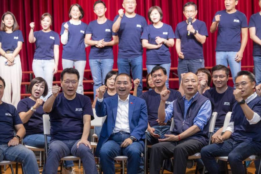 不接任國民黨副主席? 韓國瑜:個人位置無關宏旨 203 韓國瑜與侯友宜同框資料照