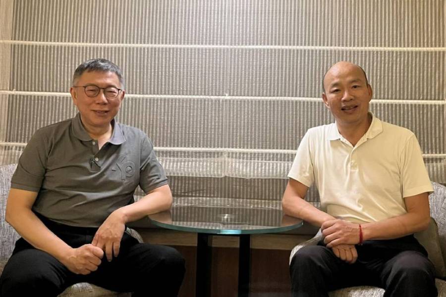 不接任國民黨副主席? 韓國瑜:個人位置無關宏旨 204 柯文哲與韓國瑜同框資料照