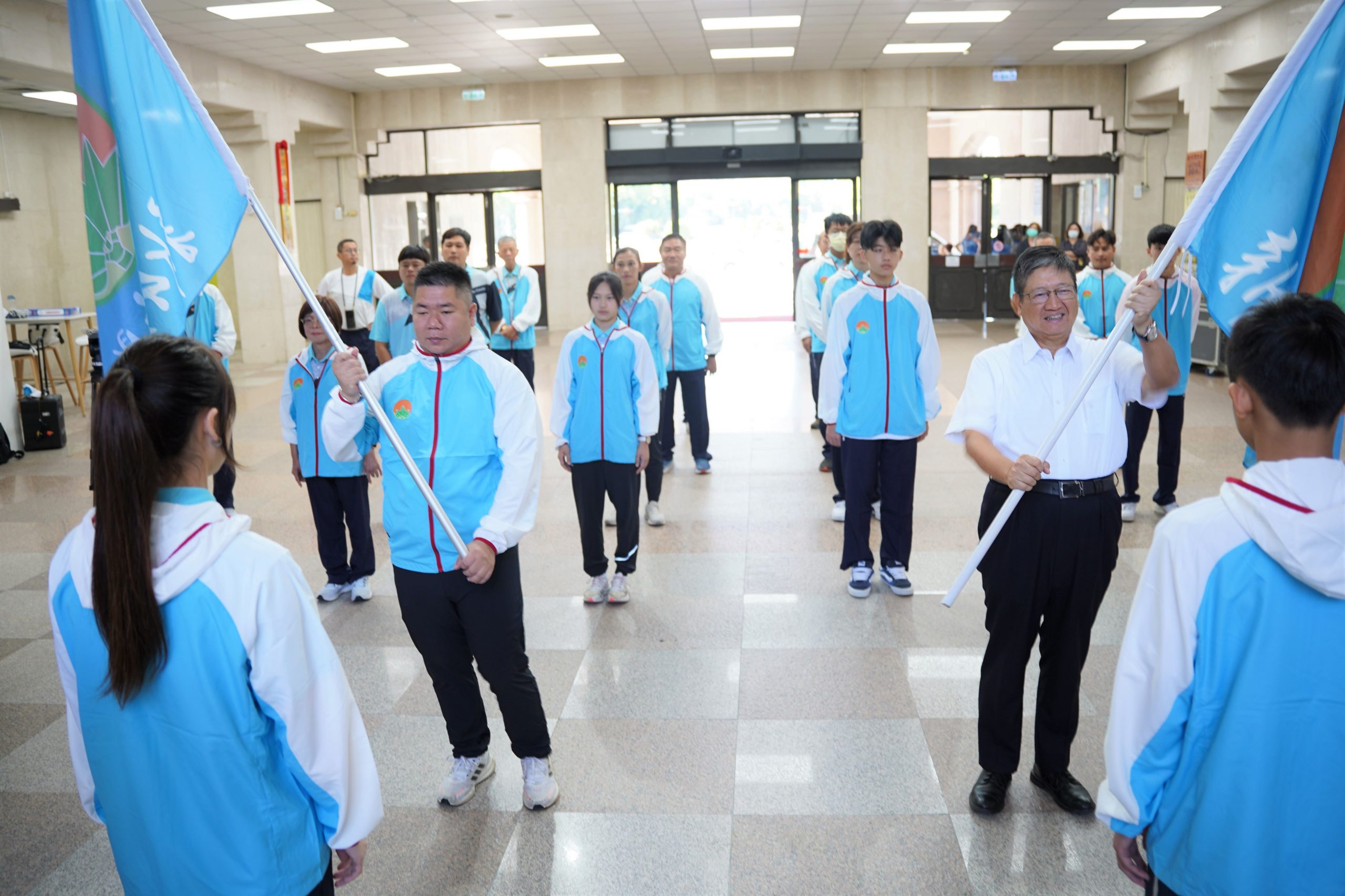 全運會新竹縣代表隊授旗　楊文科期許選手再創佳績