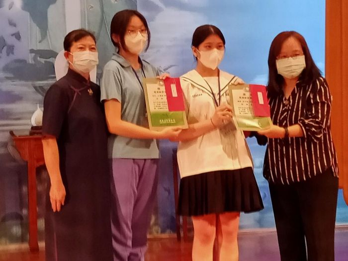 主動積極勤學向上 兩姊妹同獲慈濟新芽表揚