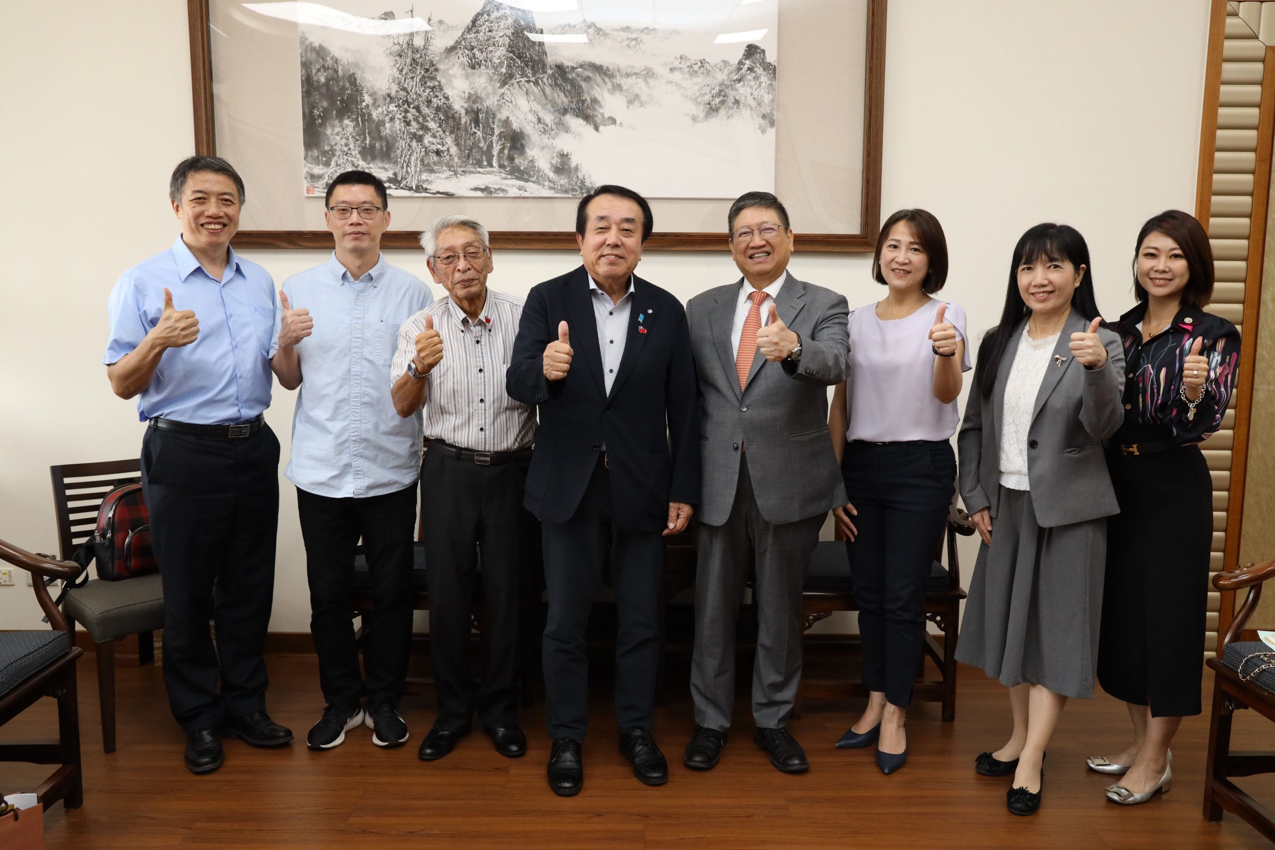 日台友好會長拜會竹縣長楊文科　強化觀光教育交流