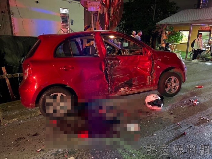 (有片)紅牌重機對撞逆向轎車 南投深夜驚傳死亡車禍 58 01 1 | 社會 社會 記者爆料網