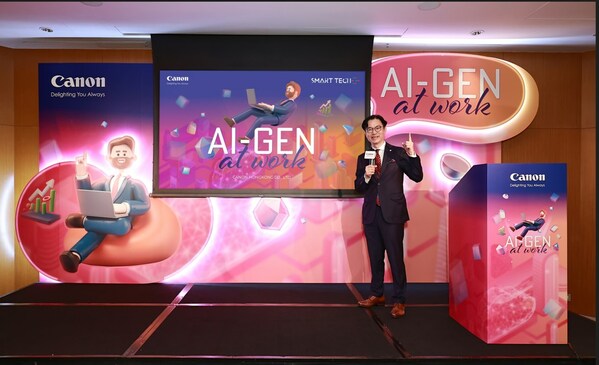 2.&nbsp; 佳能香港商務影像方案及數碼印刷部高級總監及總經理陳志剛先生分享新世代於未來將如何巧妙融合人工智能技術，打造理想工作團隊和環境。
