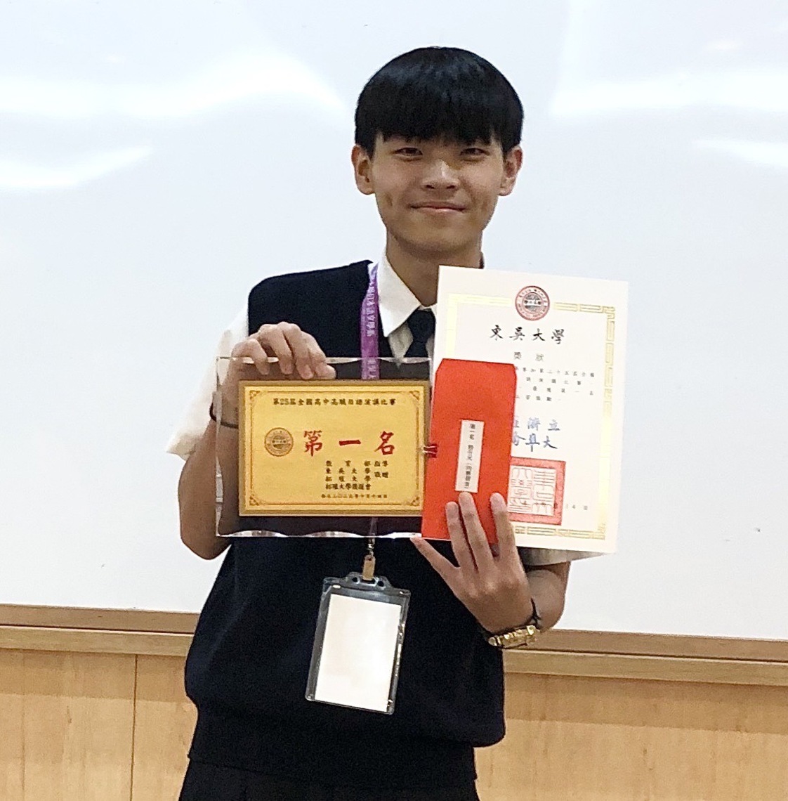 漾新聞|「墊底男孩爭第一」樹德家商王丞賢勇奪全國高中職日語演講第一名