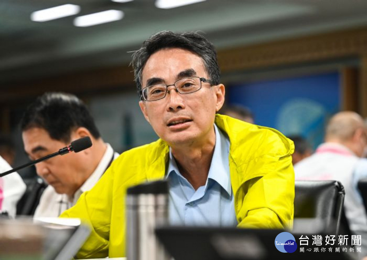 工務局長汪在宙說明工程審查精進計畫。<br /><br />