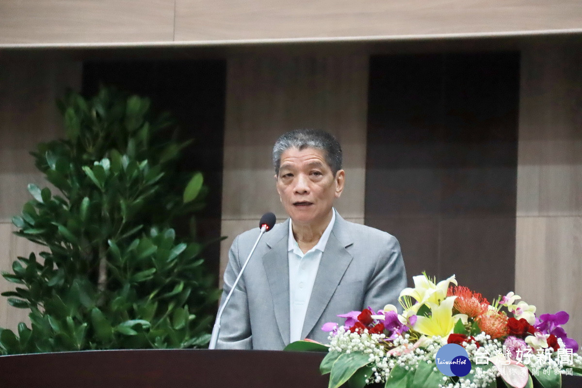 何勝豐議長對縣府有肯定有期許。（記者扶小萍攝）