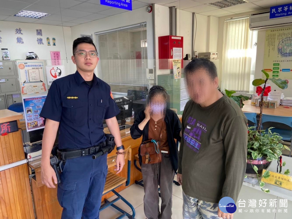 警方確認該男的身分,遂立即連繫家屬將該男帶回家中。