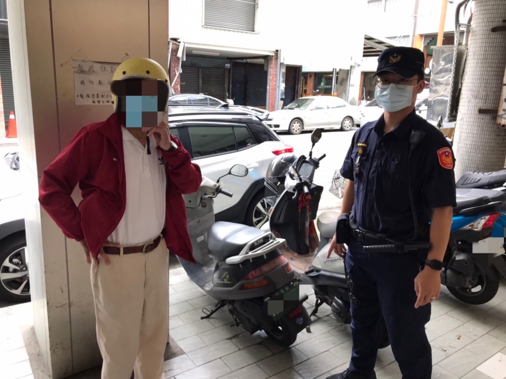 ▲圖說：一分局大誠所員警20分鐘內尋獲陳姓老翁的機車 （圖／台中市政府提供）