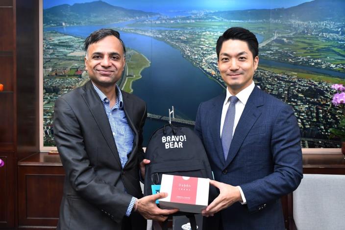 印度台北協會會長葉達夫拜會蔣萬安市長多元交流。（圖/北市府提供）