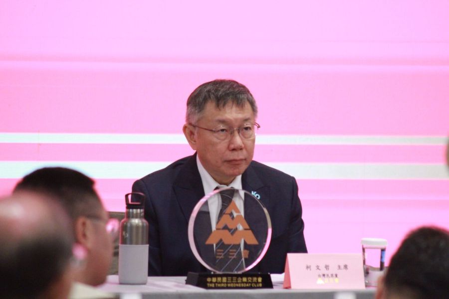 侯喊話利中華民國才有利己 柯文哲:不要每天拿高帽子來戴 216 民眾黨總統參選人柯文哲。(方炳超攝)