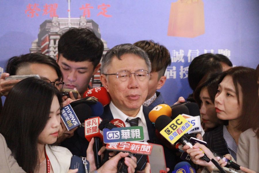 直接見侯友宜談藍白合?柯文哲鬆口:要見也不是不可以 202 民眾黨總統參選人柯文哲受訪。(方炳超攝)