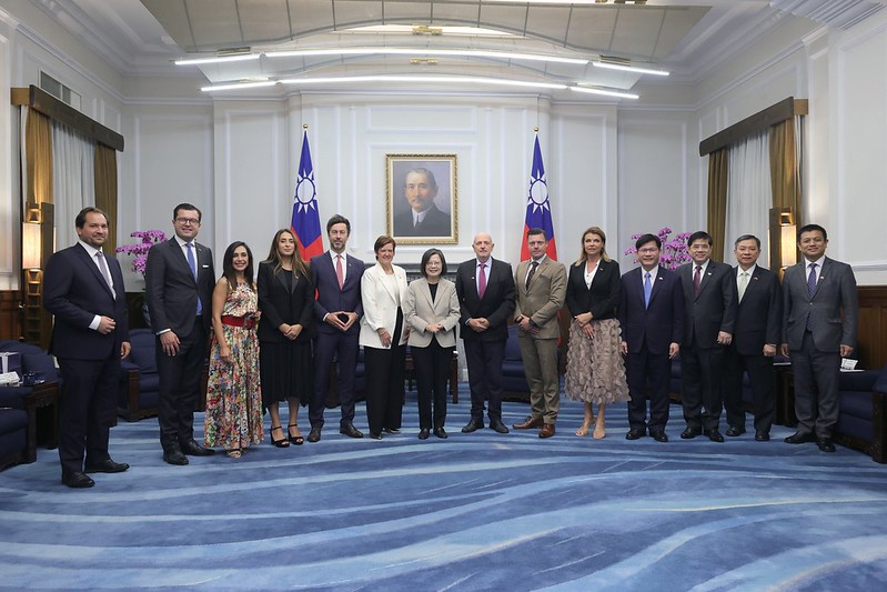 接見比利時聯邦眾議員訪團 總統盼台比持續加深夥伴關係