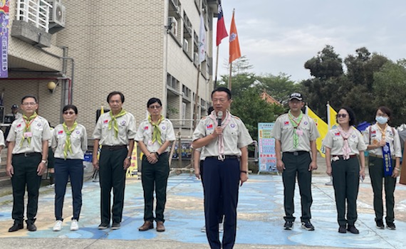 嘉縣童軍大露營 警局宣導反詐、識詐從小紮根